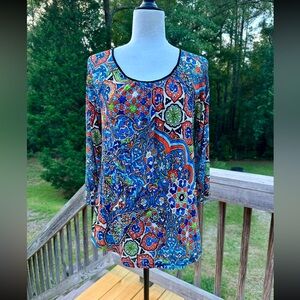 No Name - Multi Color Paisley Top
